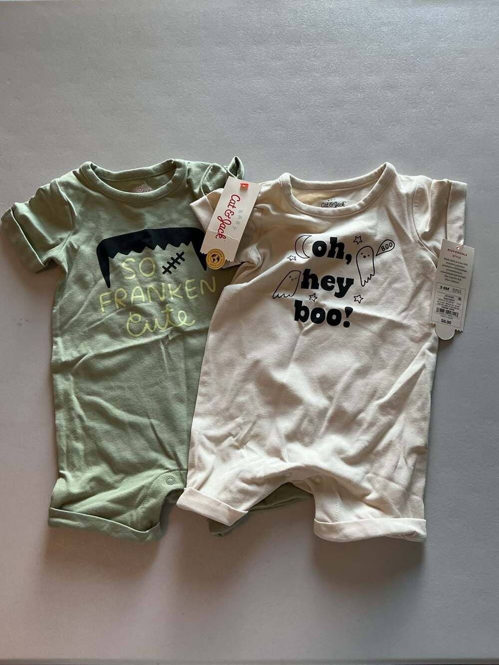 Cat & Jack Halloween Romper Size 3-6M 2-Piece Set